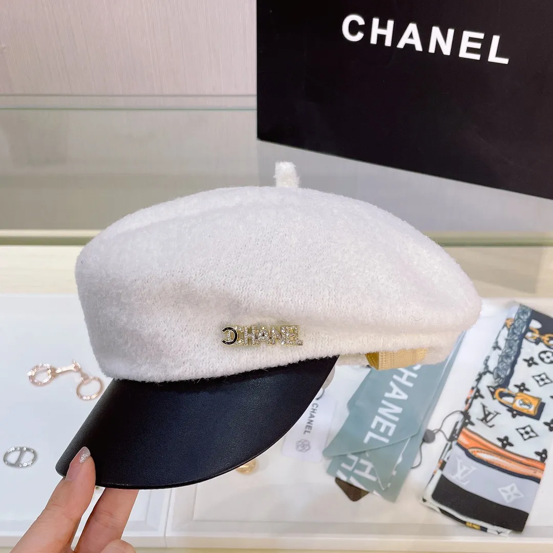🉐60🔥 Chanel's new autumn and winter custom-made military cap, contrasting fabrics, niche yet high-end! The latest style of Xiaoxiangfeng, a must-have for celebrities