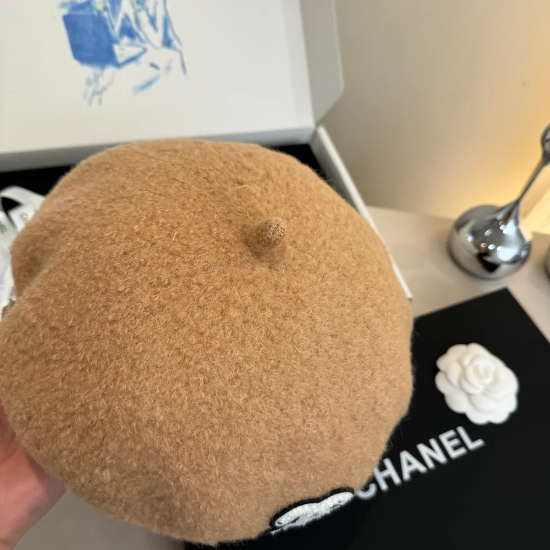 🉐180¥ Chanel wool beret, pumpkin hat, 100% wool🦙 fabric, head circumference 57cm