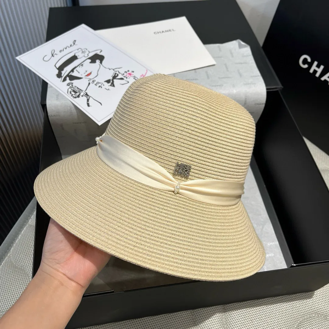 💰150¥ Dior new basin hat, PP straw hat, basin hat, head circumference 57cm