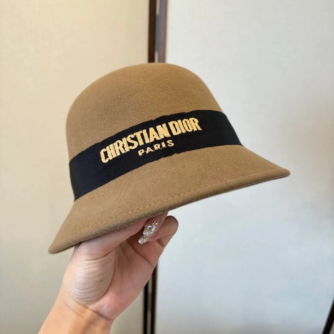 💰200¥ Dior Dior 2025 autumn and winter new wool basin hat, 100% wool🦙 fabric, head circumference 57cm