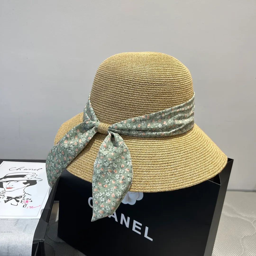💰150¥ Dior new straw hat, sunshade beach straw hat, head circumference 57cm