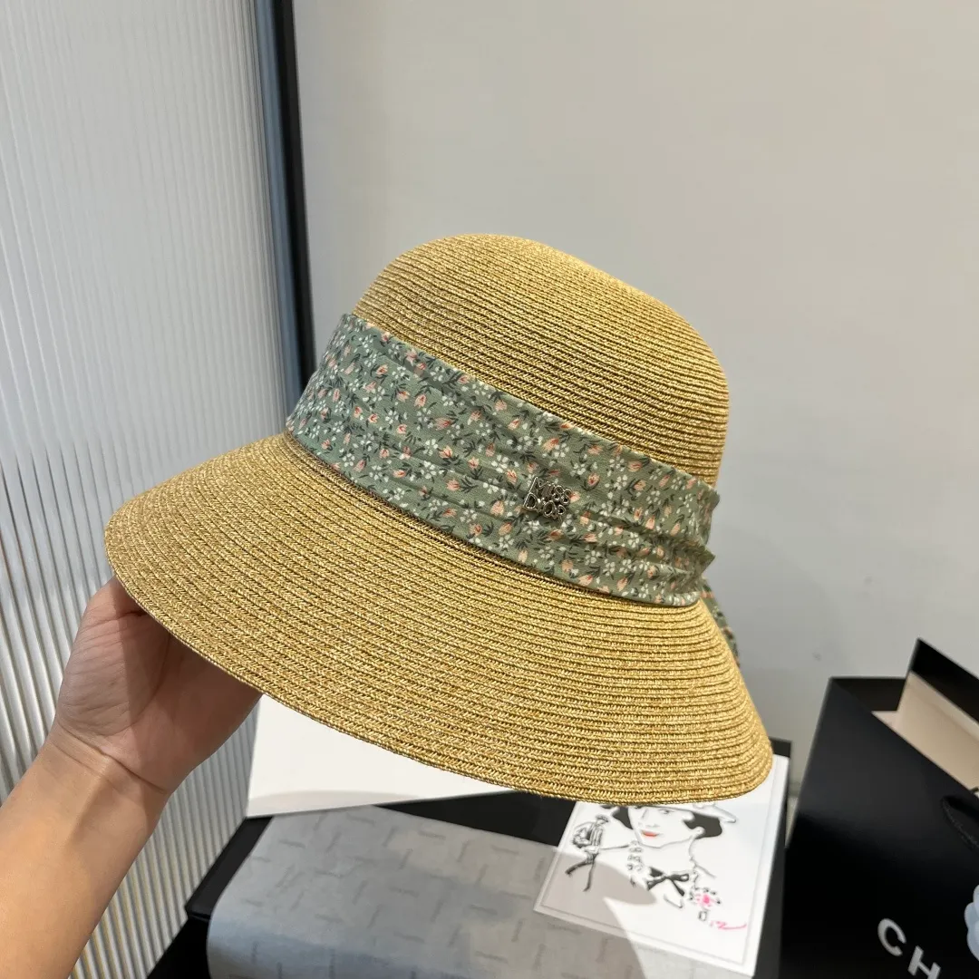 💰150¥ Dior new straw hat, sunshade beach straw hat, head circumference 57cm