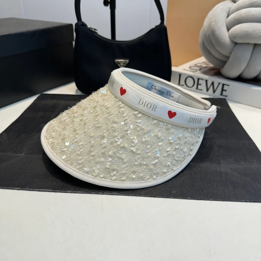 P60 Dior 2025 new sun visor, empty top headband hat, 🔆 versatile sun visor ~ a great tool for casual outings, great sun protection! Love it so much 💕