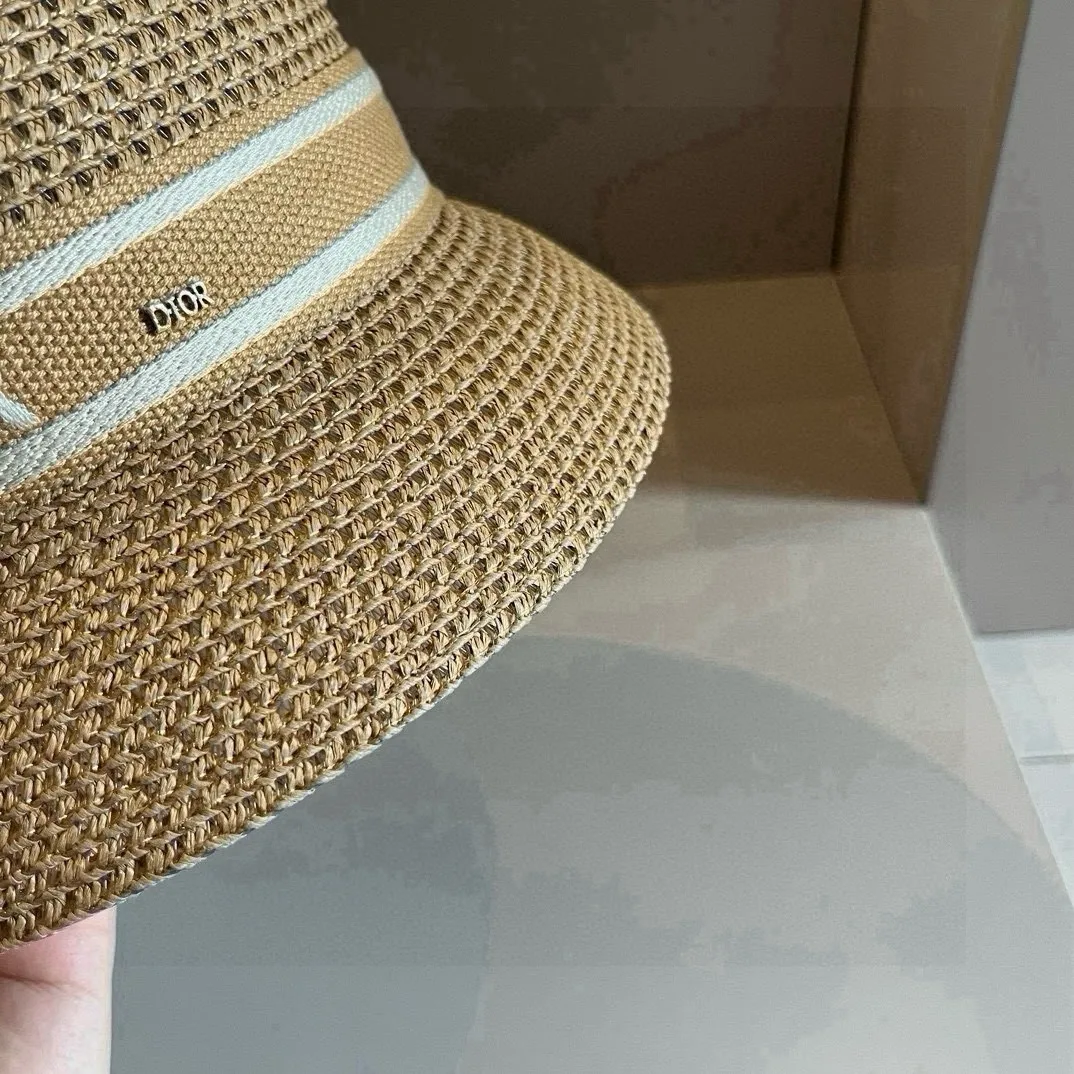 💰90¥ Dior's new straw hat, made from Japanese papyrus, the best in sales, head circumference 57cm