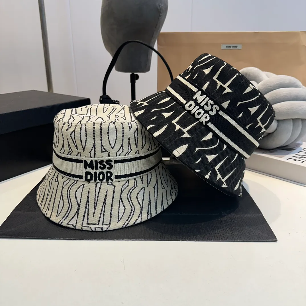 P70 DIOR Dior 2024 new big-name bucket hat ~ simple and elegant, counter synchronization ~ men's and women's styles