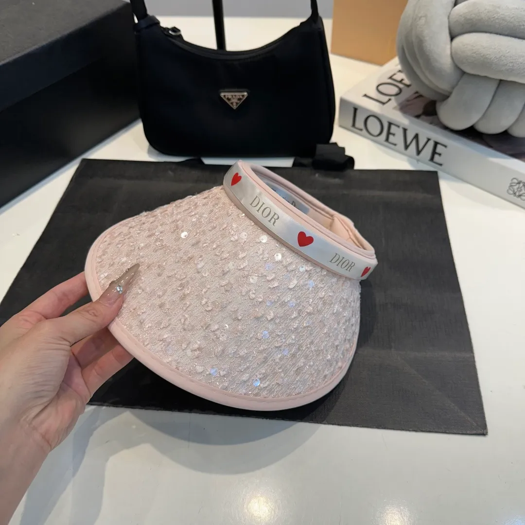 P60 Dior 2025 new sun visor, empty top headband hat, 🔆 versatile sun visor ~ a great tool for casual outings, great sun protection! Love it so much 💕