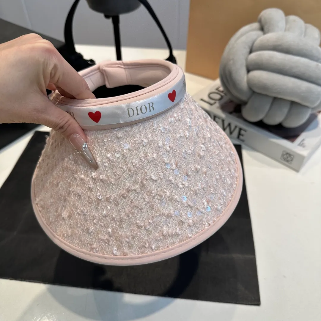 P60 Dior 2025 new sun visor, empty top headband hat, 🔆 versatile sun visor ~ a great tool for casual outings, great sun protection! Love it so much 💕