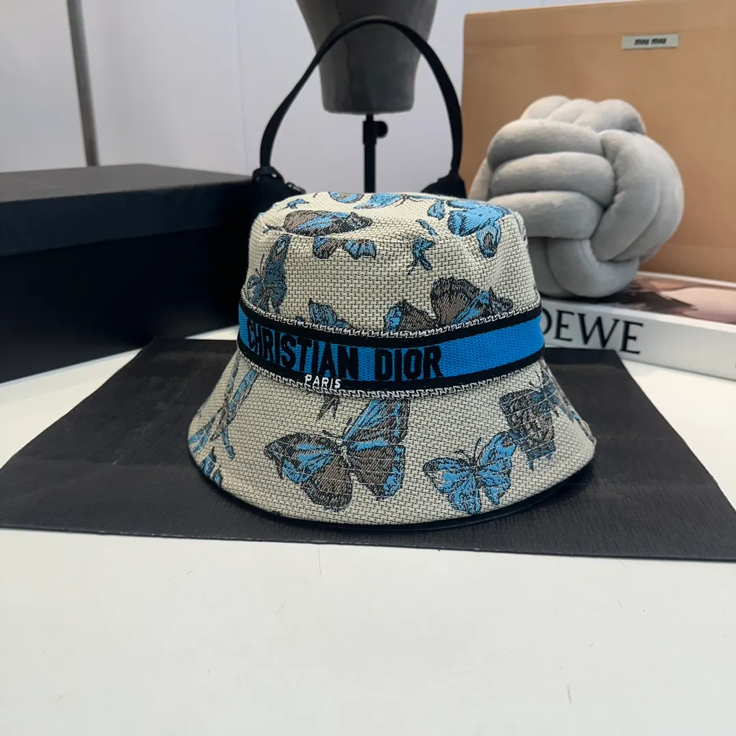 P76 Dior DIOR official website is launched simultaneously. New Korean version of flowers, heavy industry customization, 1:1 original quality, high version fisherman hat, original quality counter