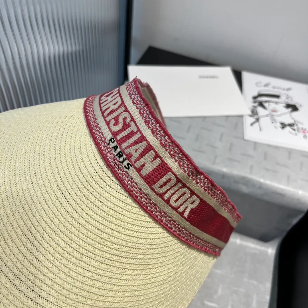110¥ Dior Dior straw sun hat, official style, adjustable