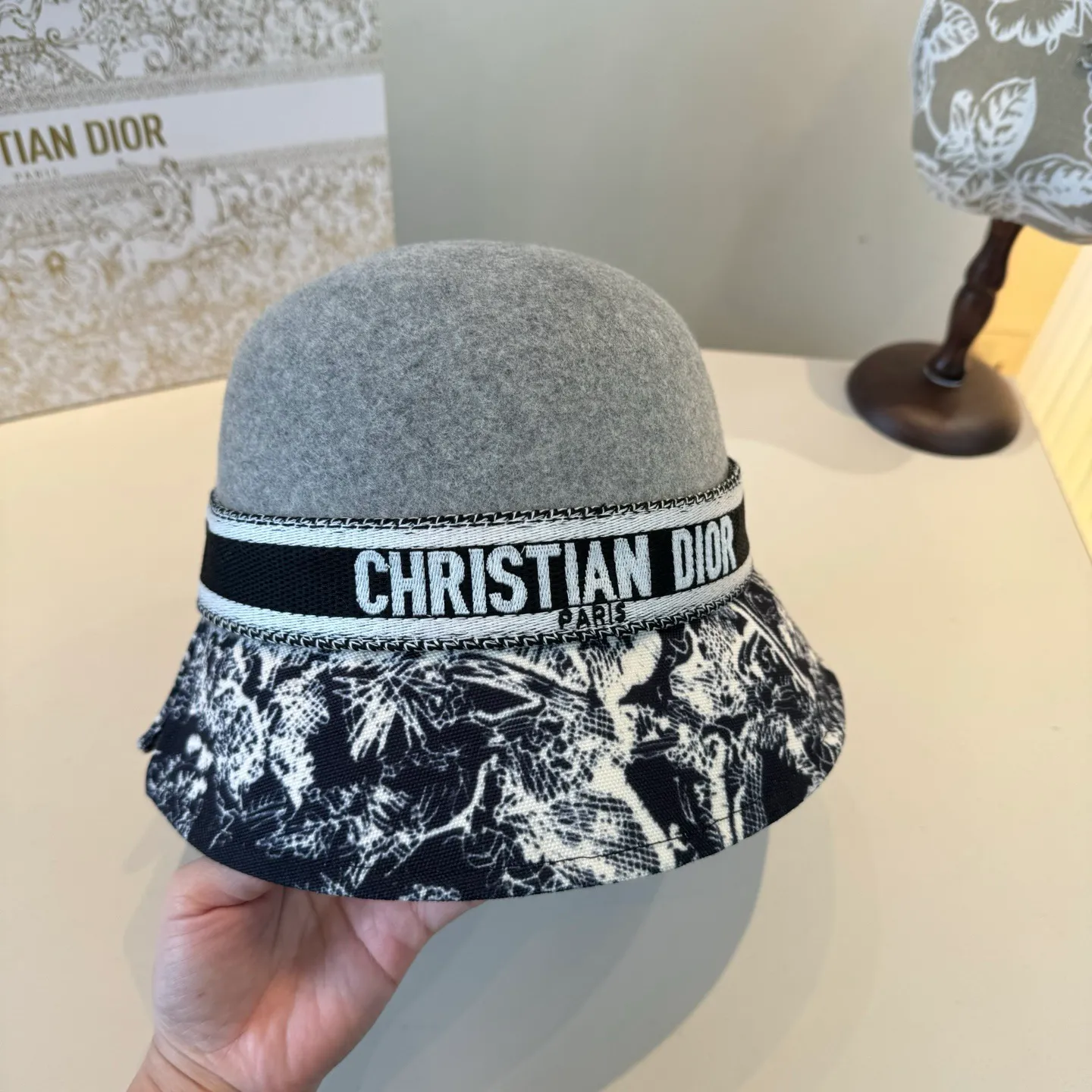 💰180¥ Dior Dior's new autumn and winter 23 hat, woolen hat, 100% wool% head circumference 57cm