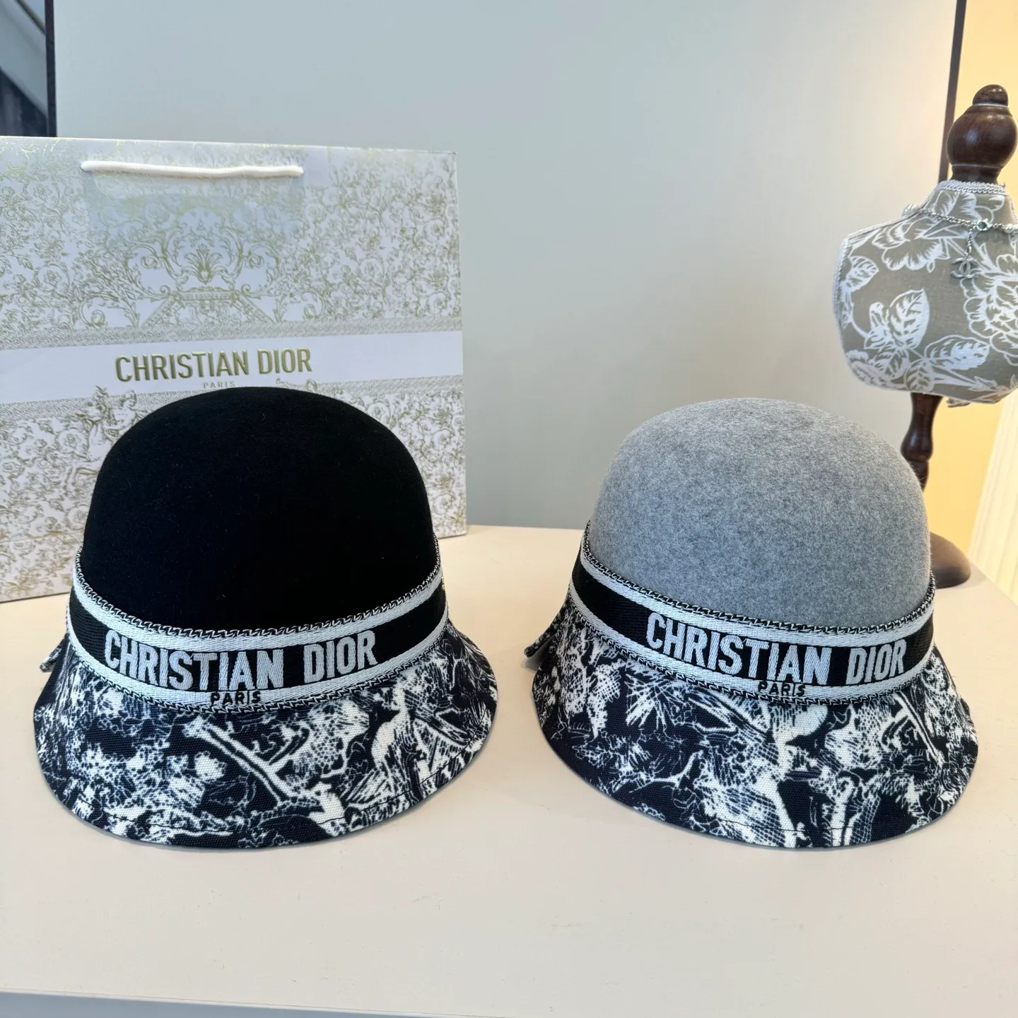 💰180¥ Dior Dior's new autumn and winter 23 hat, woolen hat, 100% wool% head circumference 57cm