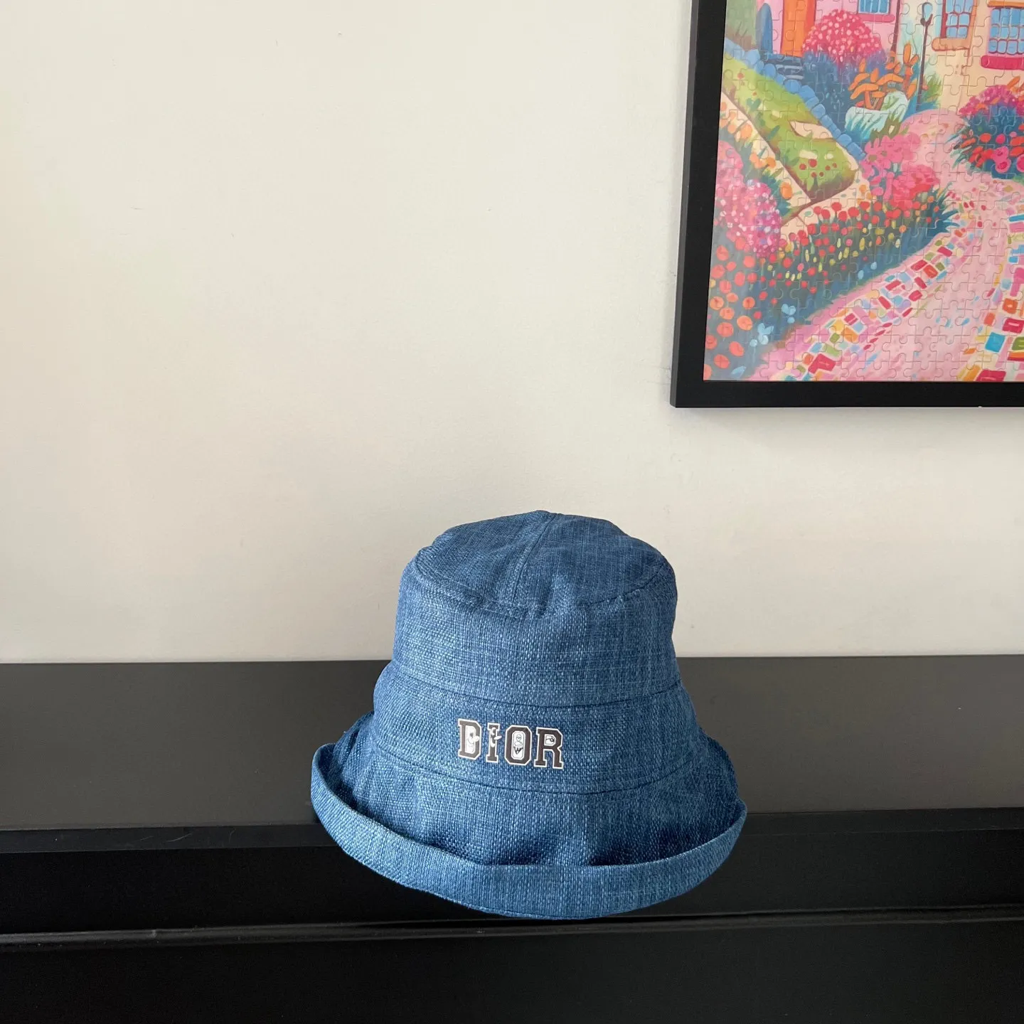 🉐140💛 Comes with dust bag [Dior] 2025 new cotton and linen irregular style bucket hat, unique design ~ Japanese simple style