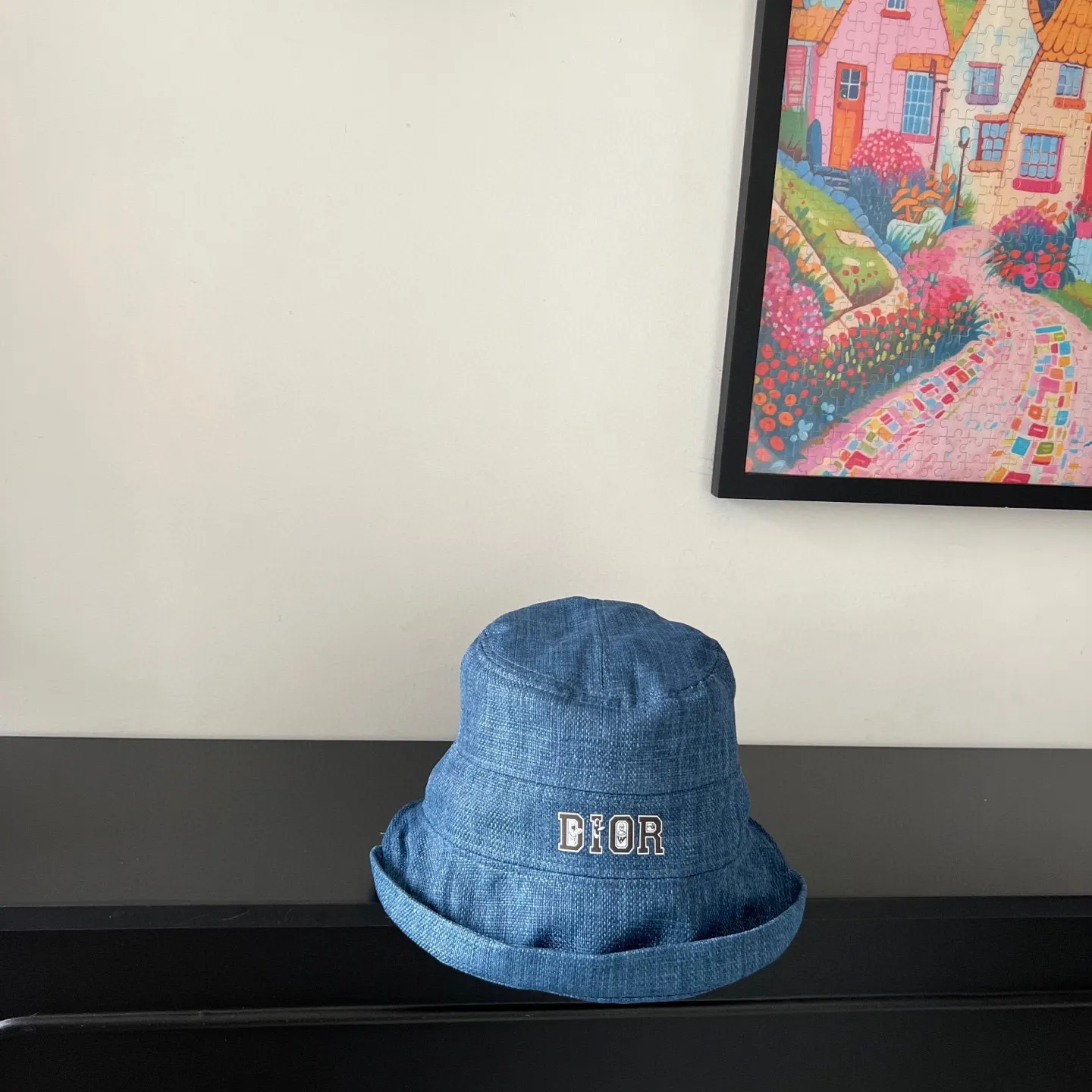 🉐140💛 Comes with dust bag [Dior] 2025 new cotton and linen irregular style bucket hat, unique design ~ Japanese simple style