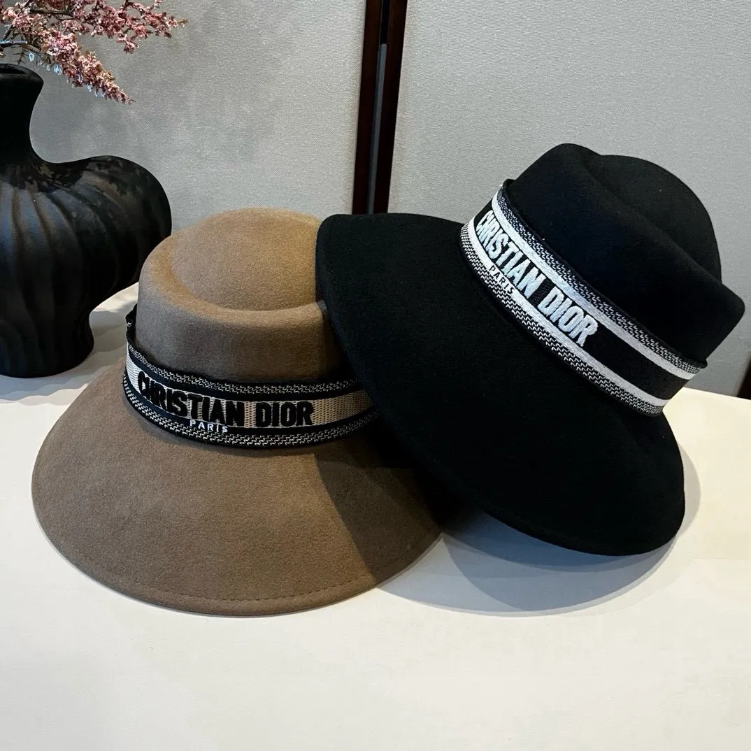 💰200¥ Dior new autumn and winter wool basin hat, 100% wool fabric%, head circumference 57cm