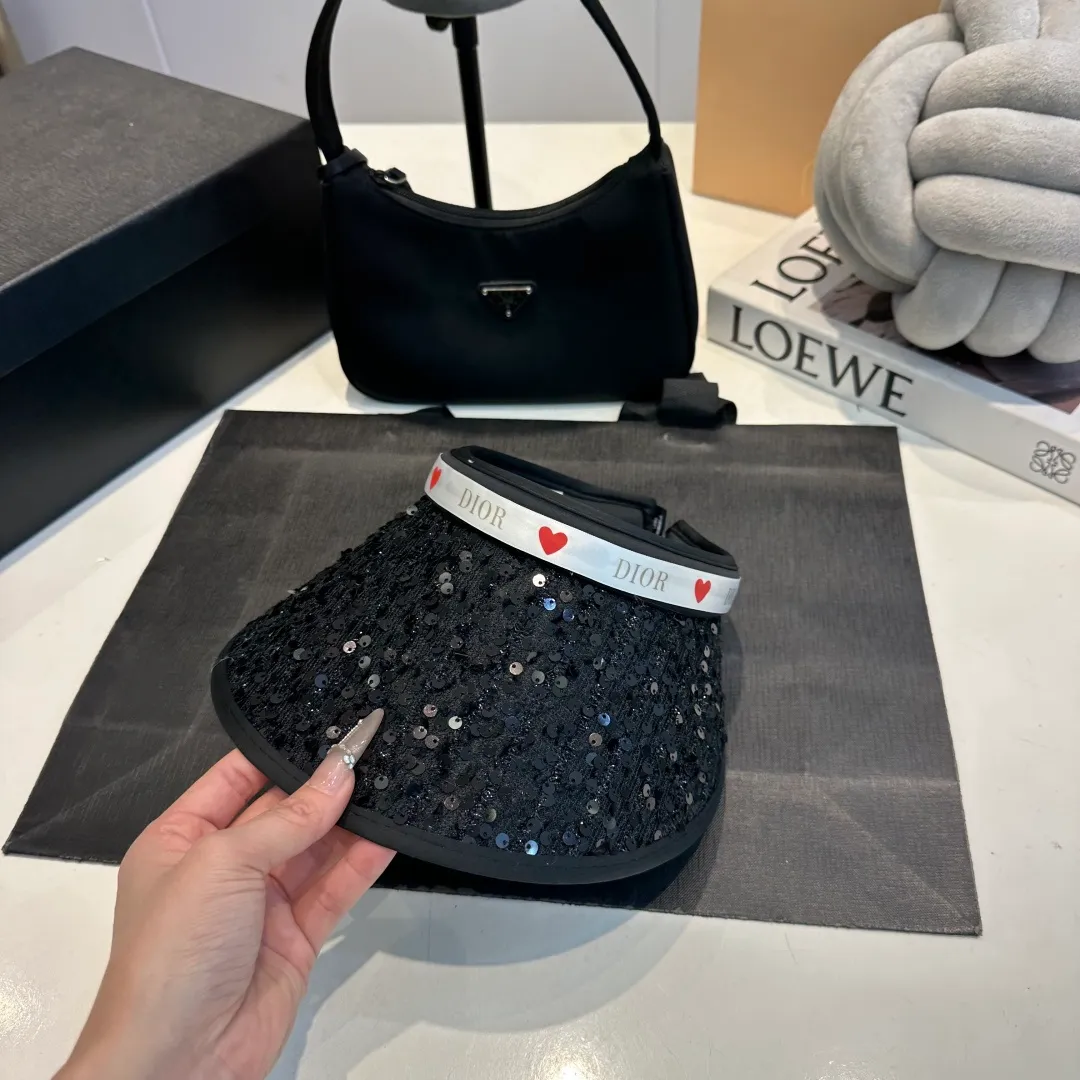 P60 Dior 2025 new sun visor, empty top headband hat, 🔆 versatile sun visor ~ a great tool for casual outings, great sun protection! Love it so much 💕