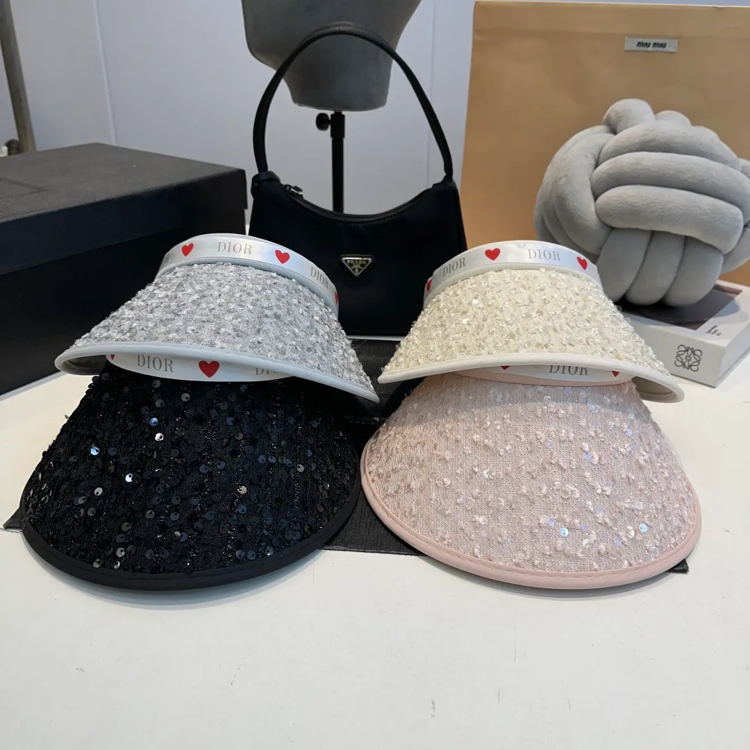 P60 Dior 2025 new sun visor, empty top headband hat, 🔆 versatile sun visor ~ a great tool for casual outings, great sun protection! Love it so much 💕