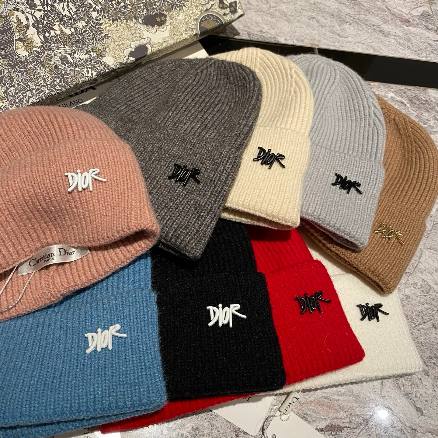 DIOR cashmere knitted hat