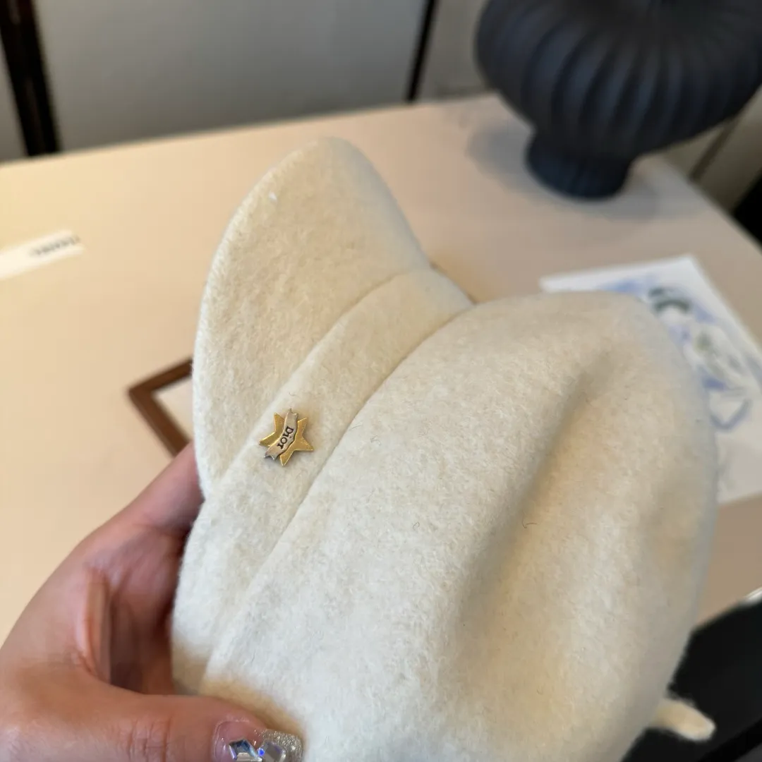 🉐190¥ Dior wool painter's cap, 100% wool🦙% fabric, head circumference 57cm