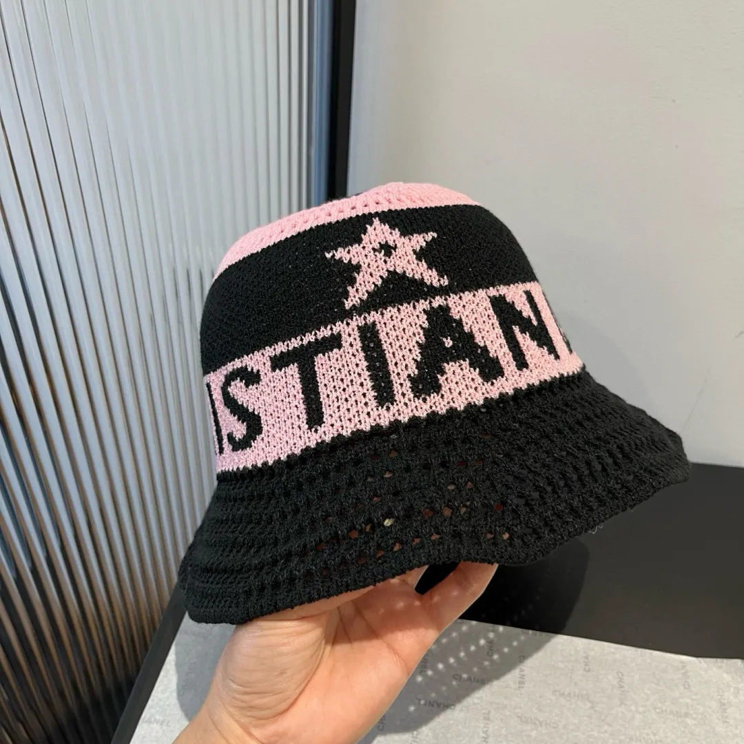 💰80¥ Dior new knitted bucket hat, hand knitted hat