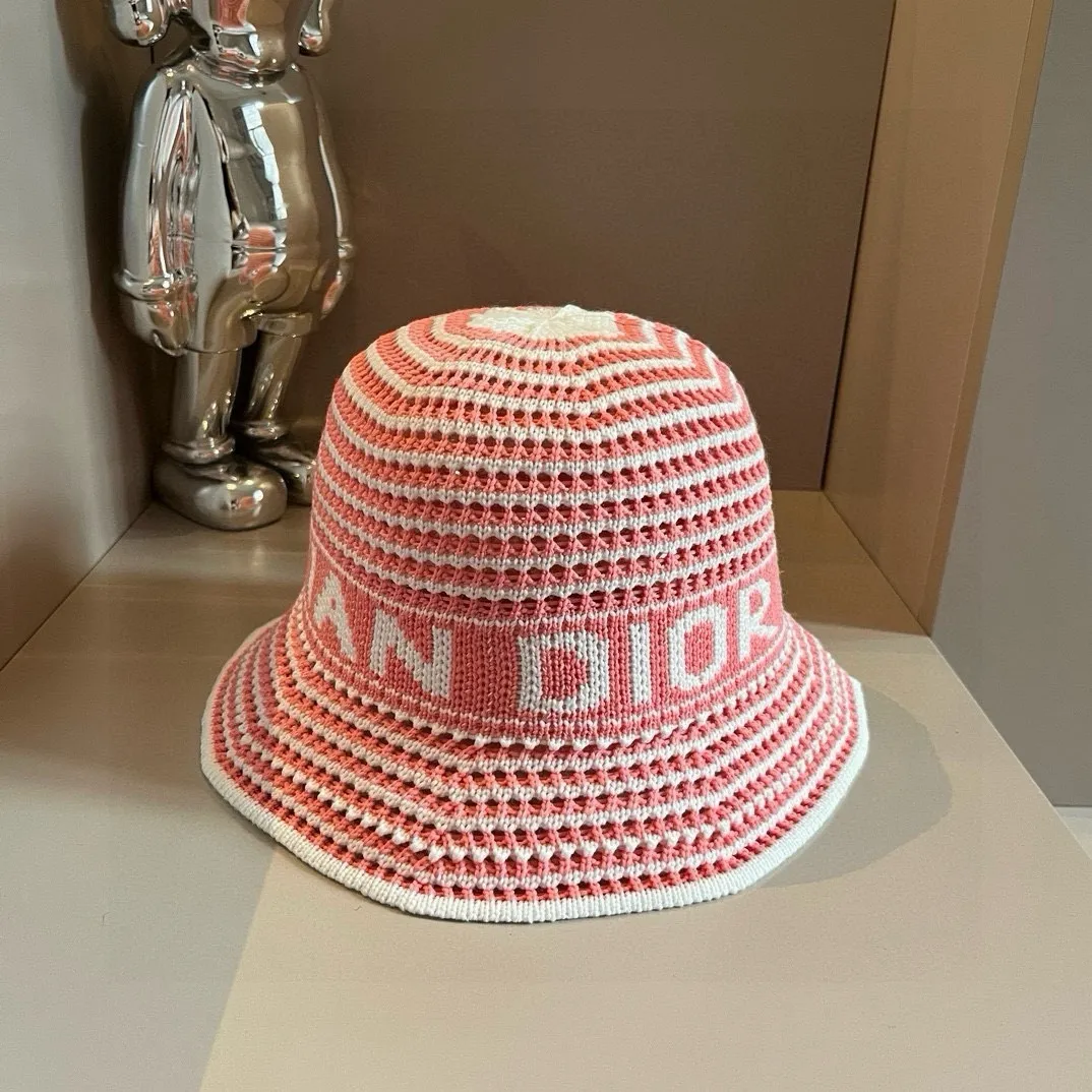 💰90¥ Dior new knitted bucket hat, hand-knitted hat