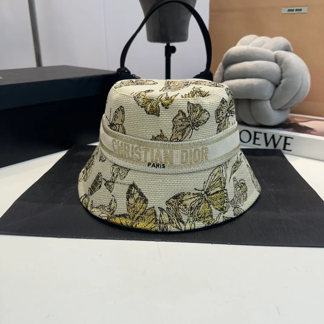 P76 Dior DIOR official website is launched simultaneously. New Korean version of flowers, heavy industry customization, 1:1 original quality, high version fisherman hat, original quality counter
