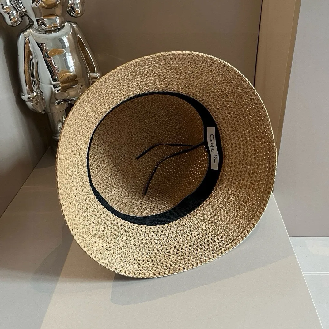 💰90¥ Dior's new straw hat, made from Japanese papyrus, the best in sales, head circumference 57cm