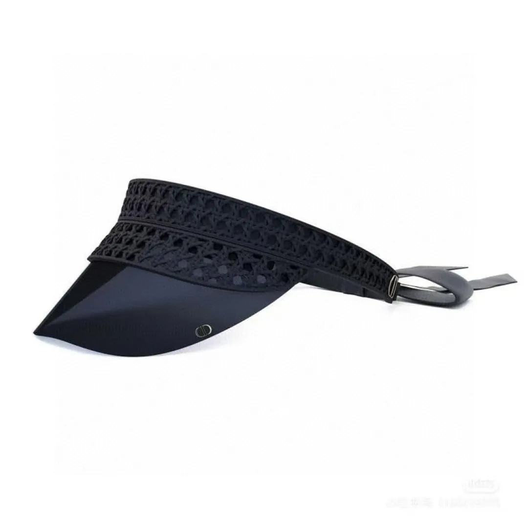 ‼ ️ In stock Sun hat UV400%🌞 Dio*2025 new sun hat VeryDiorV1U 3D printed rattan➕Side bow🎀
