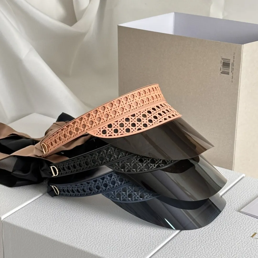‼ ️ In stock Sun hat UV400%🌞 Dio*2025 new sun hat VeryDiorV1U 3D printed rattan➕Side bow🎀