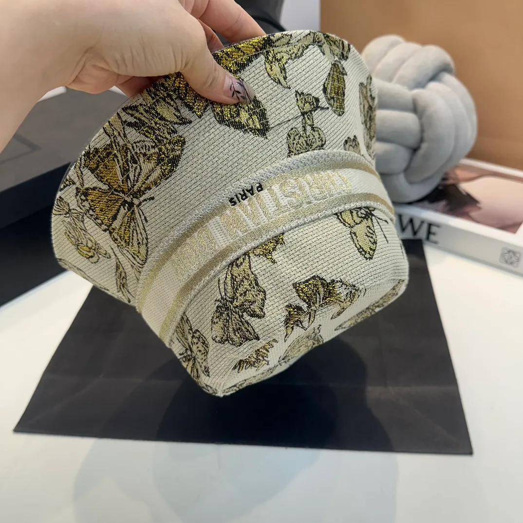P76 Dior DIOR official website is launched simultaneously. New Korean version of flowers, heavy industry customization, 1:1 original quality, high version fisherman hat, original quality counter