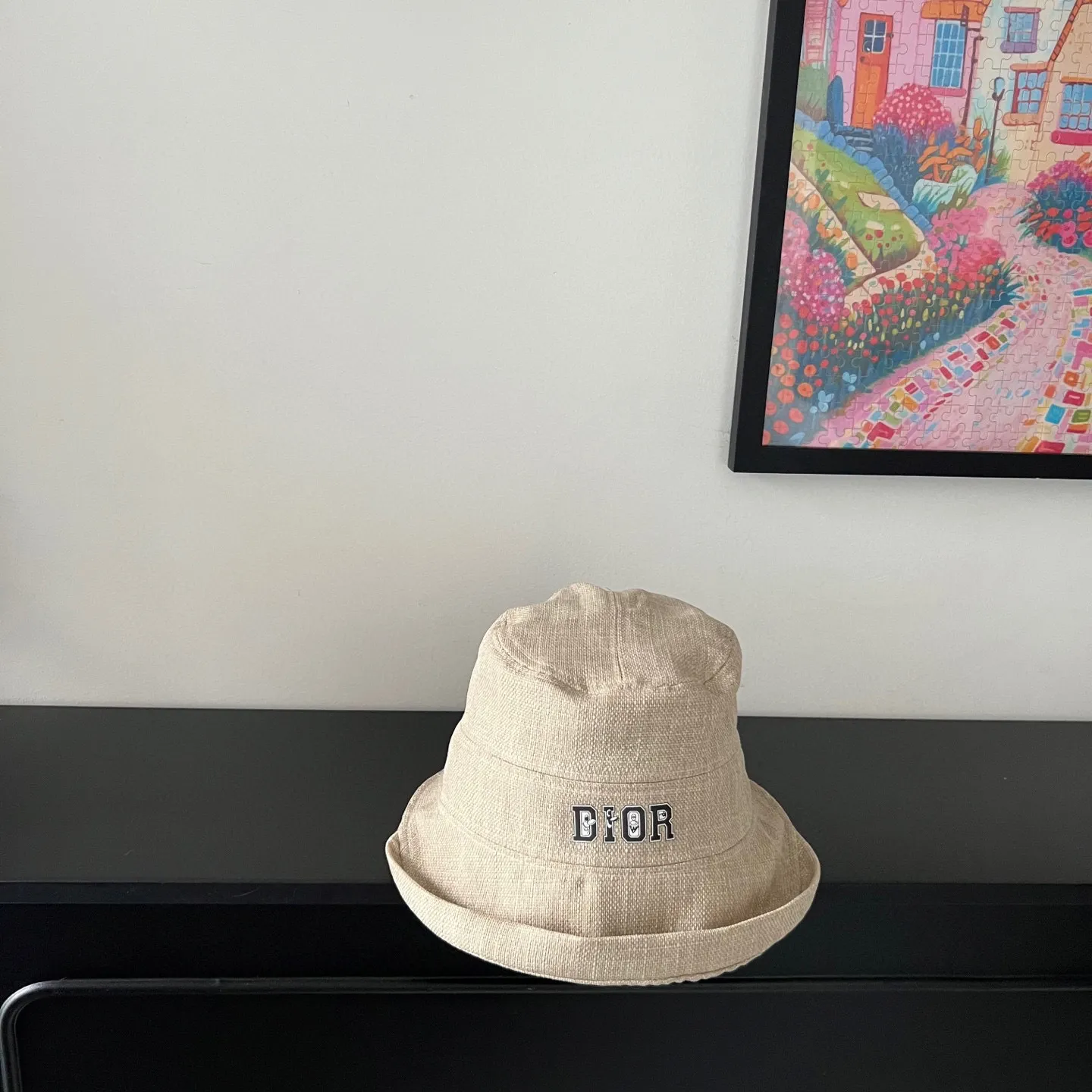 🉐140💛 Comes with dust bag [Dior] 2025 new cotton and linen irregular style bucket hat, unique design ~ Japanese simple style