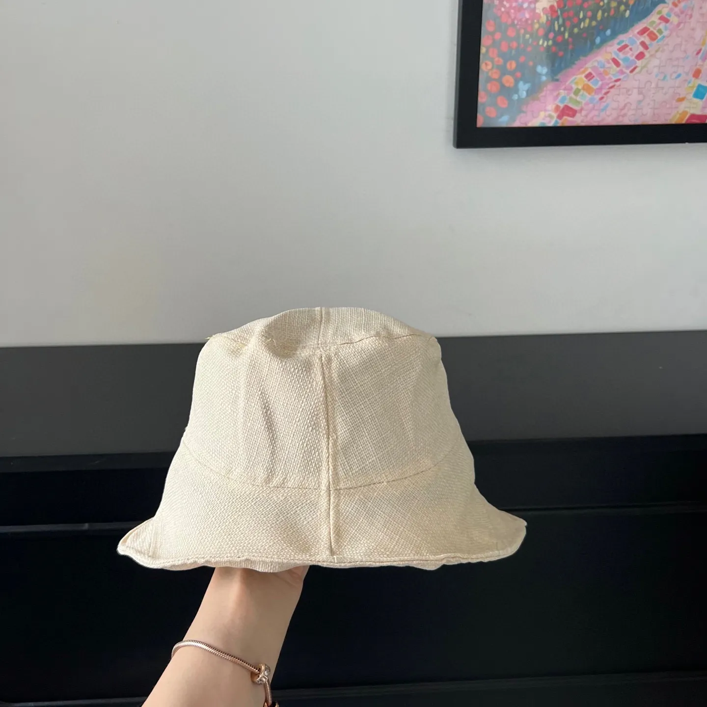 🉐140💛 Comes with dust bag [Dior] 2025 new cotton and linen irregular style bucket hat, unique design ~ Japanese simple style