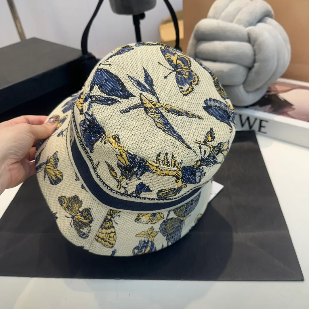 P76 Dior DIOR official website is launched simultaneously. New Korean version of flowers, heavy industry customization, 1:1 original quality, high version fisherman hat, original quality counter