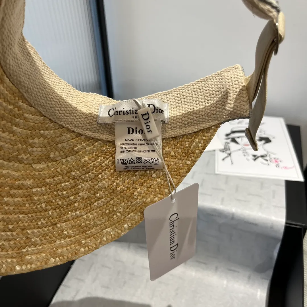 120¥ Dior Dior straw sun hat, official style, adjustable