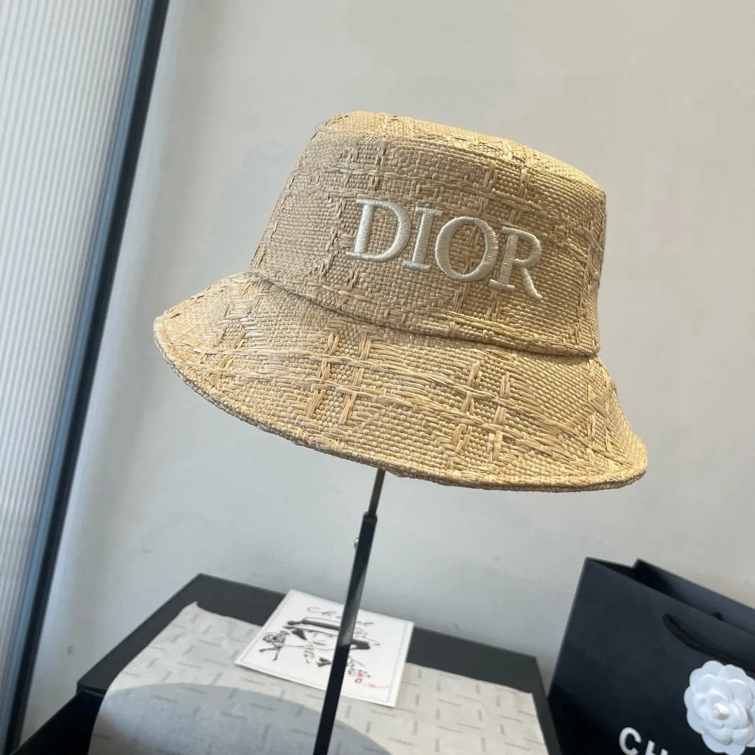 160¥ Dior Dior straw bucket hat