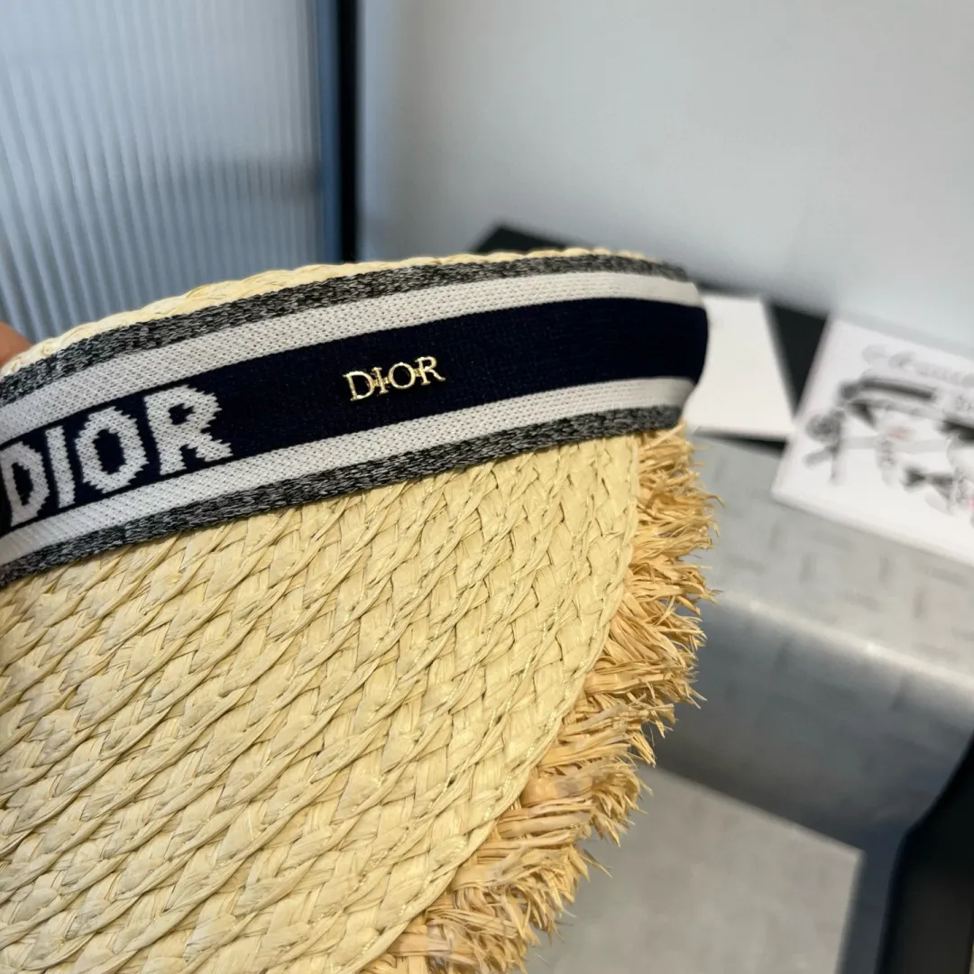💰100¥ Dior Dior and grass headband sun hat