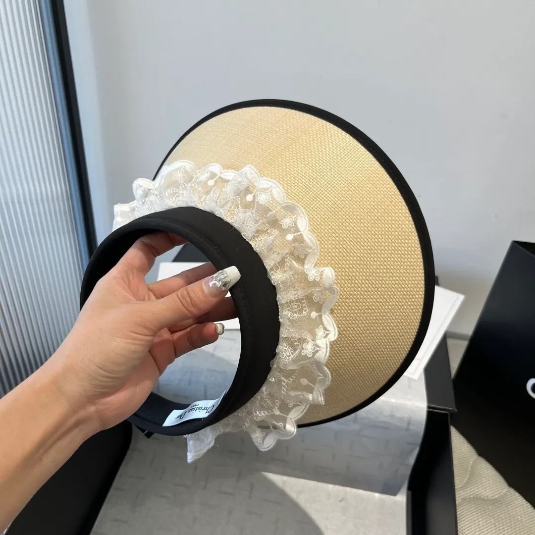 💰120¥ Dior Dior raffia hollow top sunhat