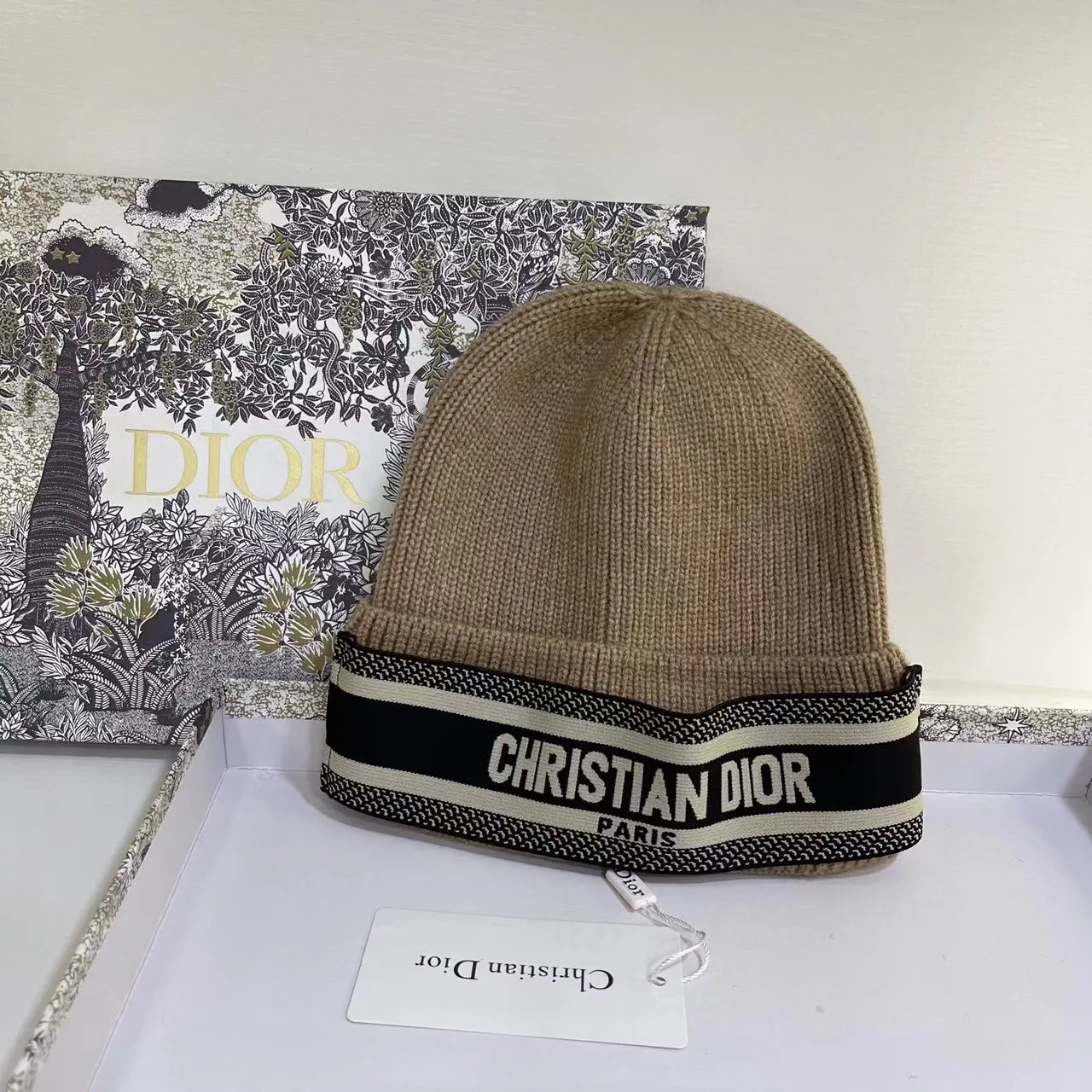 Dior cashmere knit hat