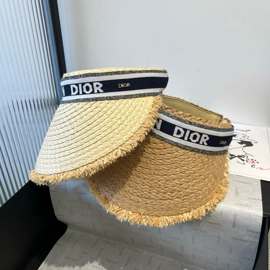 💰100¥ Dior Dior and grass headband sun hat
