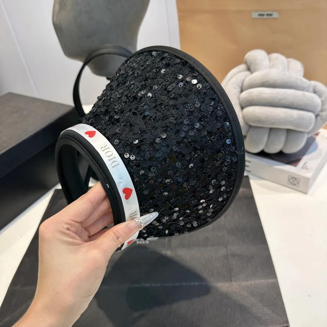 P60 Dior 2025 new sun visor, empty top headband hat, 🔆 versatile sun visor ~ a great tool for casual outings, great sun protection! Love it so much 💕