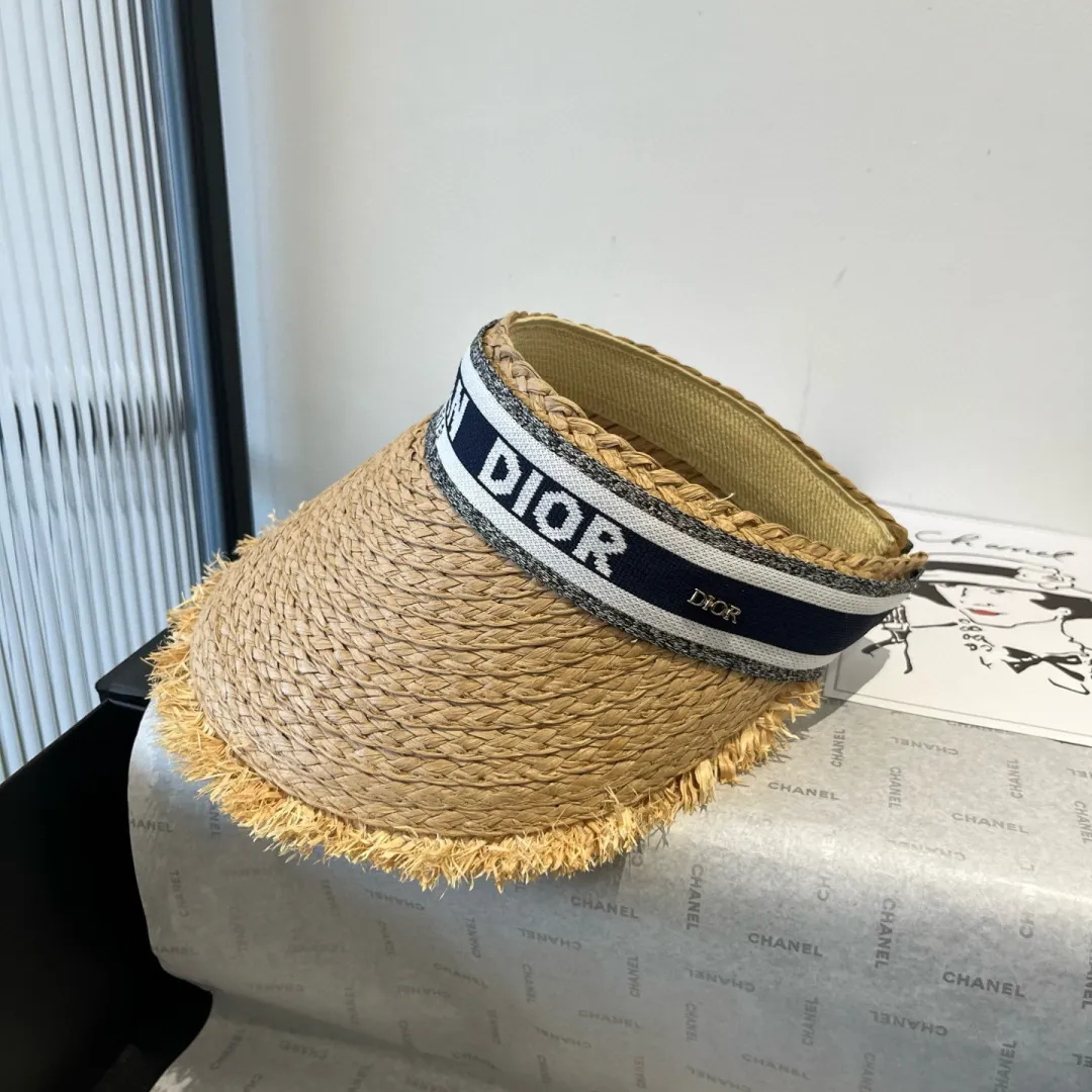 💰100¥ Dior Dior and grass headband sun hat