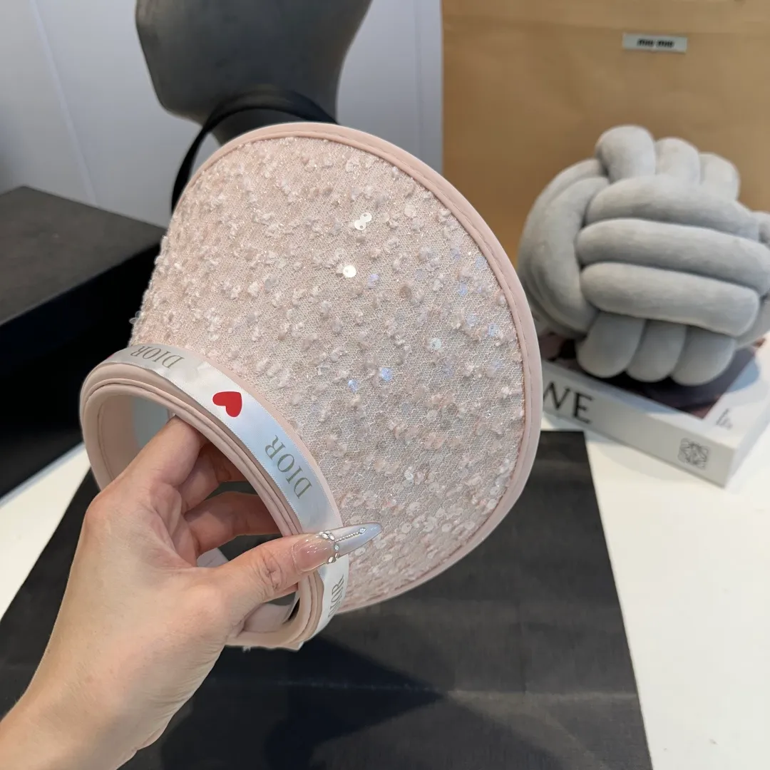 P60 Dior 2025 new sun visor, empty top headband hat, 🔆 versatile sun visor ~ a great tool for casual outings, great sun protection! Love it so much 💕
