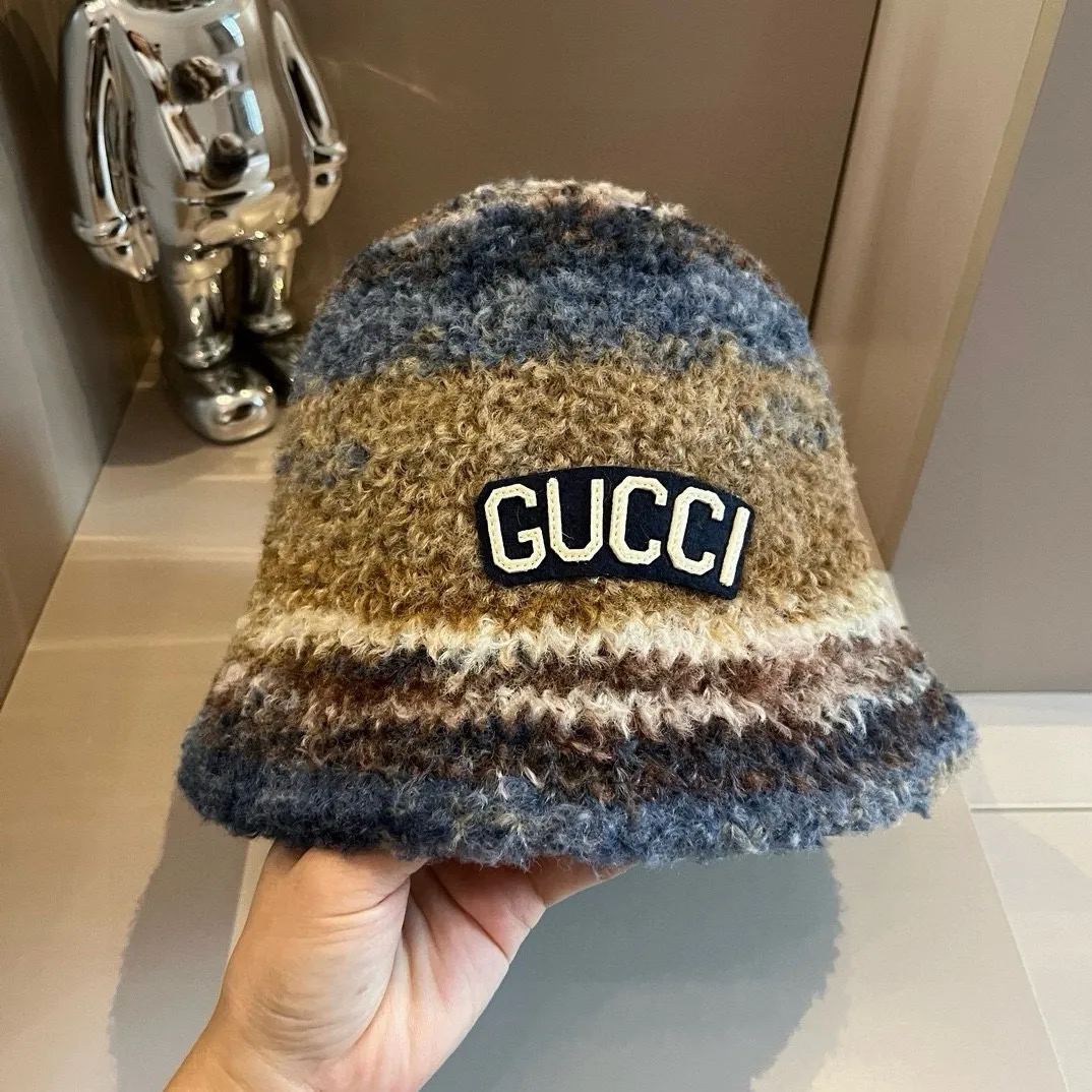 💰90¥ Gucci new lamb wool bucket hat, head circumference 57vm