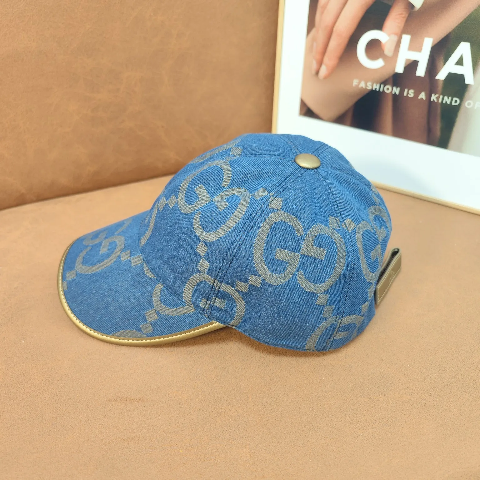 Gucci high version big G letter baseball cap