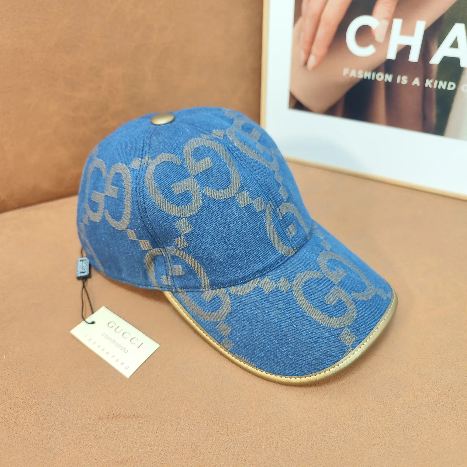 Gucci high version big G letter baseball cap