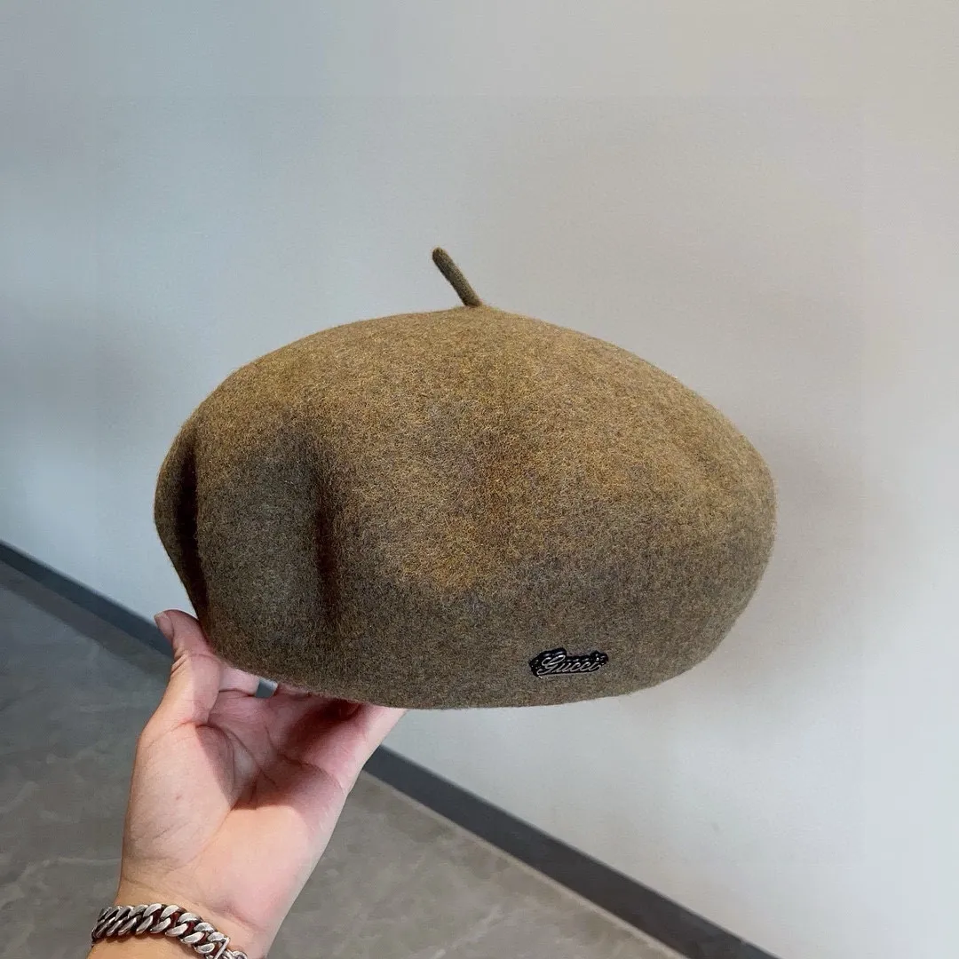 💰110¥ Gucci wool beret, pumpkin hat, super genuine 100% wool fabric, head circumference 57cm
