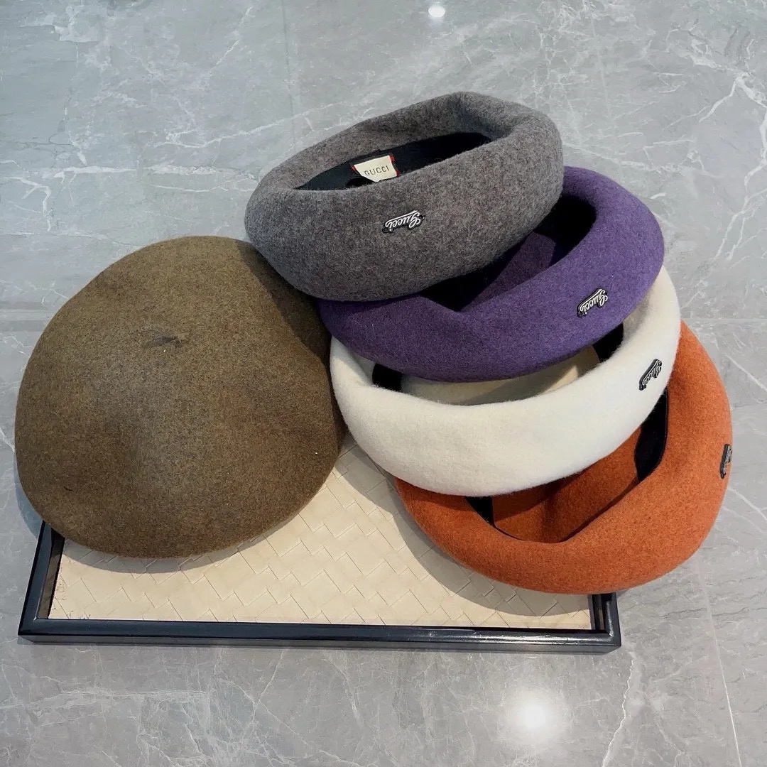 💰110¥ Gucci wool beret, pumpkin hat, super genuine 100% wool fabric, head circumference 57cm