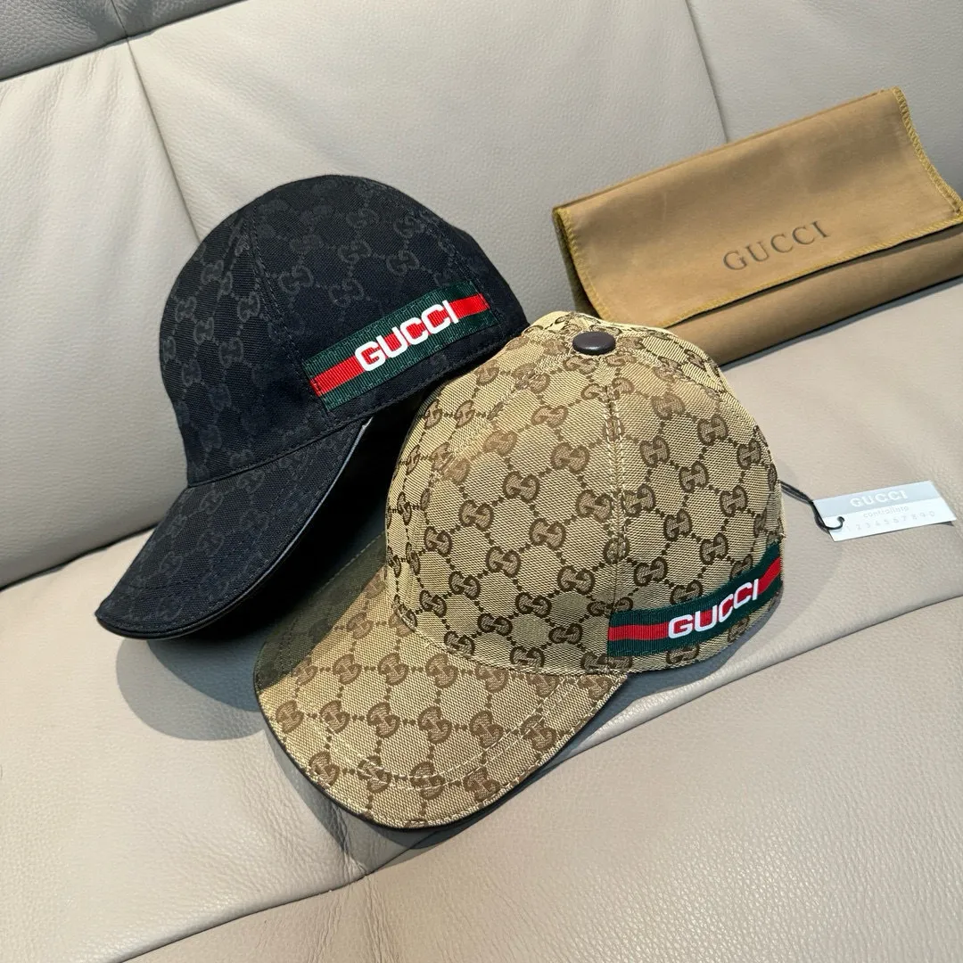p90, Gucci (Gucci) new spring and summer original baseball cap, logo webbing, 1:1 mold customization, original canvas + first-layer cowhide, popular purchasing agent, versatile style for men and women, great quality! The basic head circumference is 56cm, and the patch is adjustable.