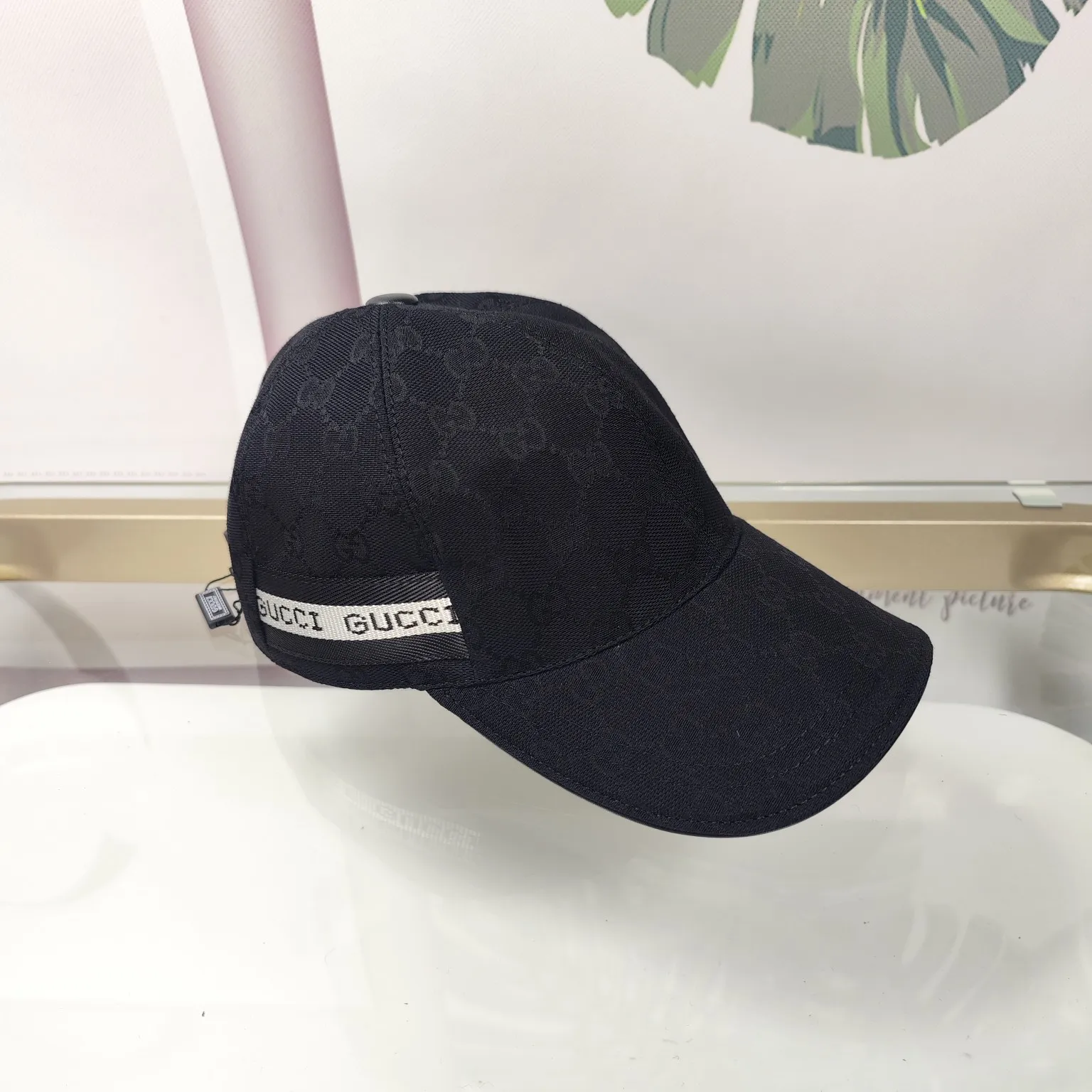 Batch 90 high quality, GUCCI--high version original single pair flower official website baseball cap