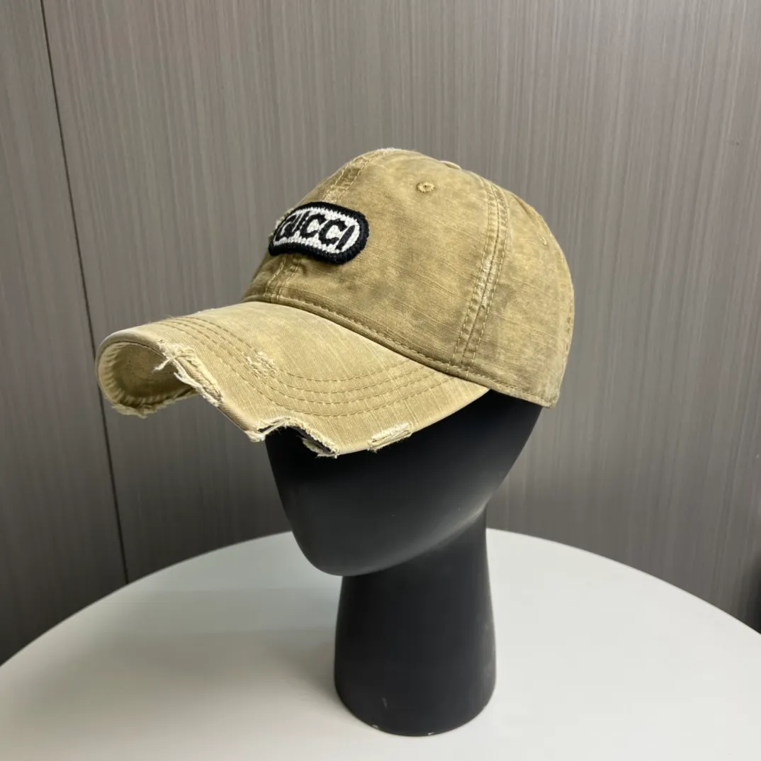 P56 Gucci～25 new spring model, simple and high-end baseball cap, new process washing, retro color, customized version!
