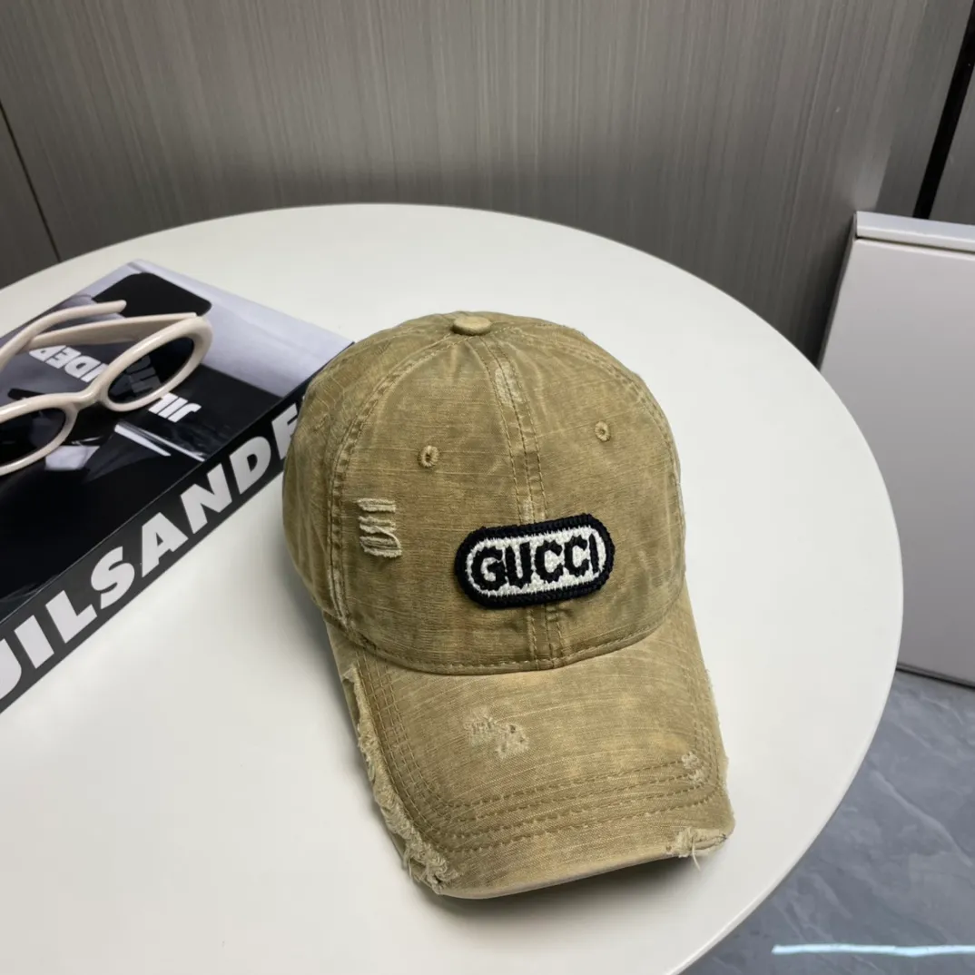 P56 Gucci～25 new spring model, simple and high-end baseball cap, new process washing, retro color, customized version!